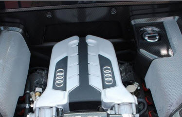 2009 Audi R8 Carbon fiber engine wall cover 420-863-505-D