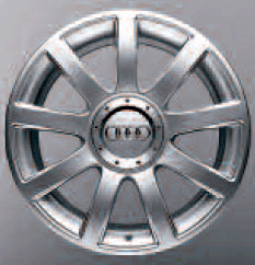 2003 Audi A4 17 inch 9 Spoke Alloy Wheel 8E0-601-025-AC-1H7
