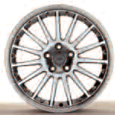 2005 Audi A4 18 inch 15-Spoke Alloy Wheel 8H0-071-498-666
