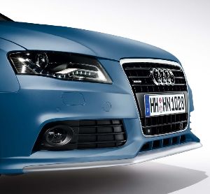 2010 Audi A5 Front Spoiler with Aluminum-look Blade