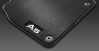 2014 Audi a5 textile mats - front black-silver 8T1-061-275-MNO