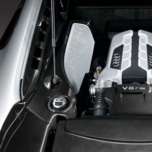 2009 Audi R8 Carbon fiber engine cover - Left 420-863-081-E