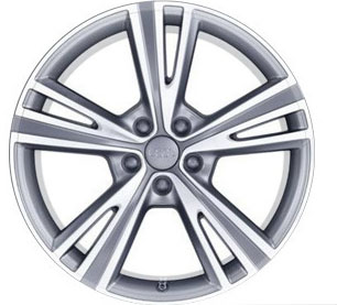 2012 Audi A6 19 inch Semi-V 5-spoke Alloy Wheel 4G0-071-499-4EE